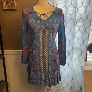 Xhilaration Blue Boho Dress